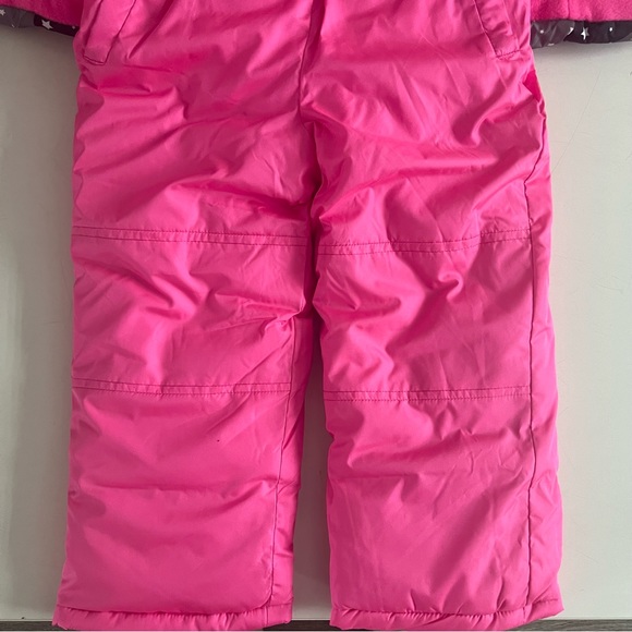 Pink Platinum Girls Heavyweight 2-Piece Skisuit Snowsuit Set Pink Grey Size 4 - Picture 7 of 11